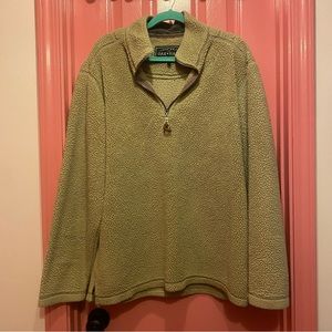 Tan True Grit Sherpa Zip-up Pullover